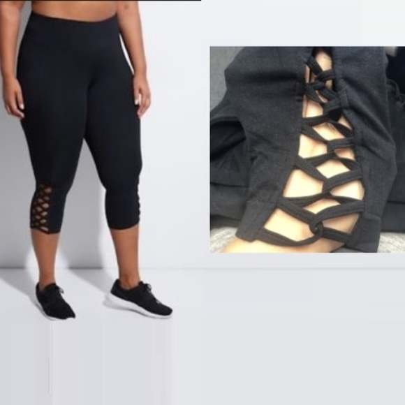 Lane Bryant Pants - Lane Bryant Sculpting Active Legging with Lattice